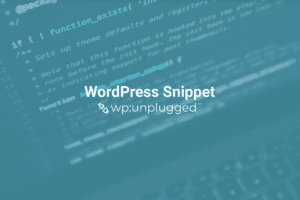 WordPress Snippets